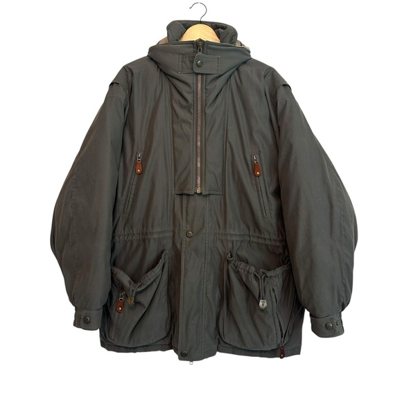 Izod Other - IZOD Men's XL Sports Outwear Hooded Down Winter Coat Green Pocket Outdoor Jacket